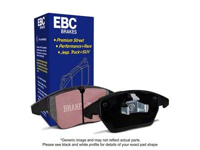 EBC Brakes Ultimax OEM Plus Organic Brake Pads; Front Pair (12-23 3.6L w/ Vented Rear Rotors, 5.7L HEMI Charger)