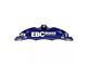 EBC Brakes Apollo-4 Front Brake Caliper for Big Brake Kits; Blue; Driver Side (05-14 Mustang GT w/o Performance Pack)