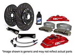 EBC Brakes Apollo Balanced Front Big Brake Kit; Blue Calipers (11-14 Mustang GT w/o Performance Pack)