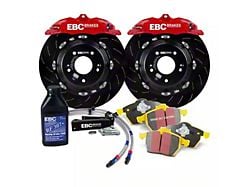 EBC Brakes Apollo Balanced Front Big Brake Kit; Red Calipers (05-10 Mustang GT)