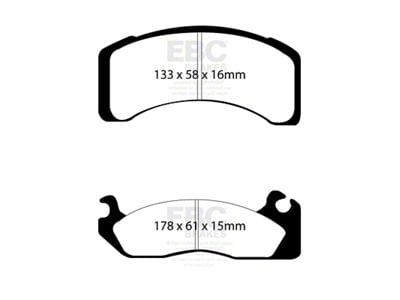 EBC Brakes Stage 4 Redstuff Brake Rotor and Pad Kit; Front (83-86 5.0L Mustang w/ Rear Drum Brakes)