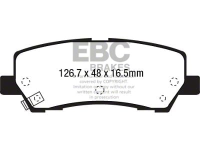 EBC Brakes Stage 4 Redstuff Brake Rotor and Pad Kit; Rear (15-23 Mustang GT w/o Performance Pack, EcoBoost w/ Performance Pack)