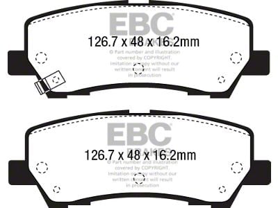 EBC Brakes Stage 4 Redstuff Brake Rotor and Pad Kit; Rear (15-23 Mustang GT w/ Performance Pack)