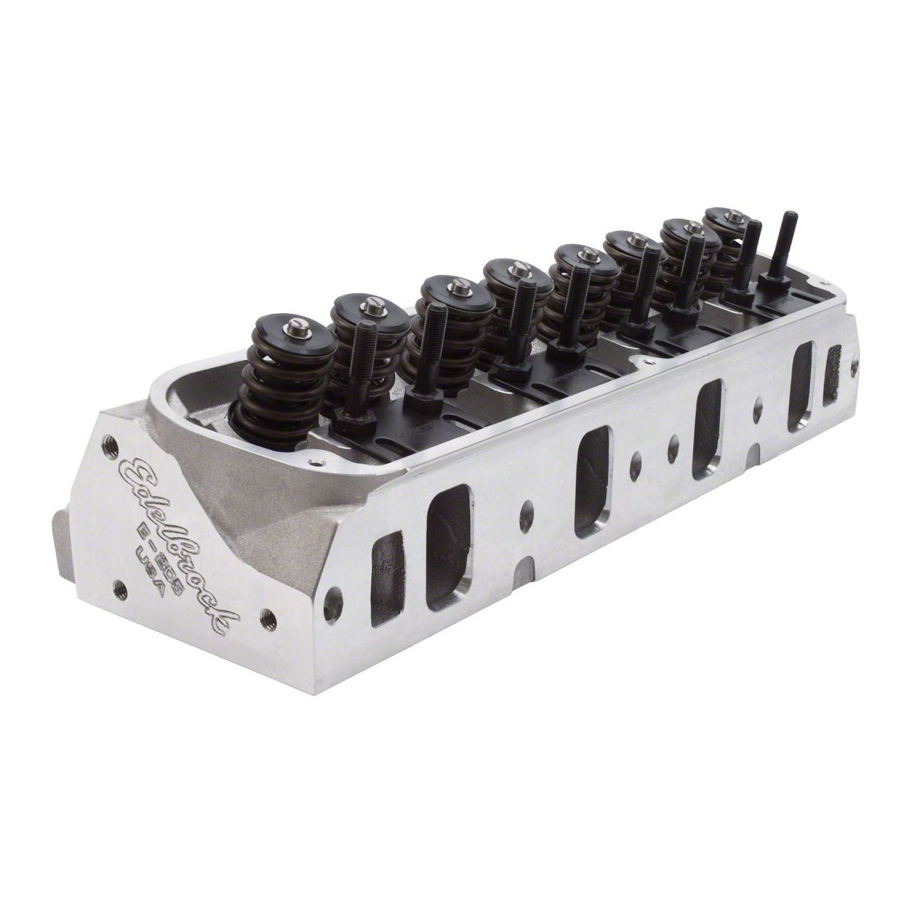 Edelbrock Mustang E-205 Series Cylinder Head with Flat Tappet Camshaft ...