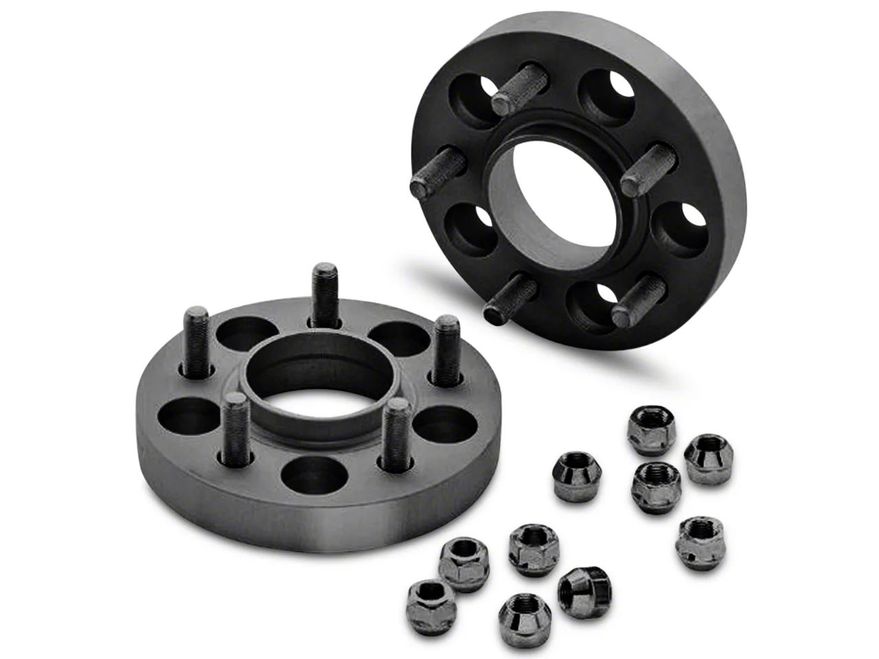 Eibach 25mm Pro-Spacer Hubcentric Black Wheel Spacers (15-24 Mustang,  Excluding GT350 & GT500)