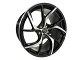 Elegant E008 Gloss Black Machined Wheel; Rear Only; 20x10; 38mm Offset (05-09 Mustang)