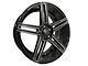 Elegant E018 Gloss Black Milled Wheel; 20x8.5 (05-09 Mustang)