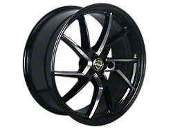 Elegant Sharp Gloss Black Milled Wheel; 20x8.5; 30mm Offset (10-15 Camaro)