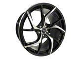 Elegant E008 Gloss Black Machined Wheel; Rear Only; 20x10; 38mm Offset (24-25 Mustang)