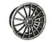 Elegant E007 Hyper Black Wheel; 20x8.5 (15-23 Mustang GT, EcoBoost, V6)