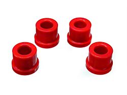 Rack and Pinion Bushings; Red (85-04 Mustang)