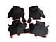 Double Layer Diamond Front and Rear Floor Mats; Base Layer Red and Top Layer Black (11-23 Charger)