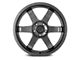 F1R F106 Hyper Black Wheel; 18x8.5 (05-09 Mustang GT, V6)