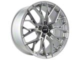 F1R FS3 Machined Silver Wheel; 19x8.5; 35mm Offset (05-09 Mustang GT, V6)