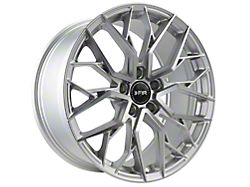 F1R FS3 Machined Silver Wheel; 20x9; 35mm Offset (24-25 Mustang)