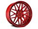 F1R F103 Candy Red Wheel; Rear Only; 19x10 (94-98 Mustang)