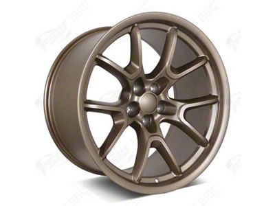 Factory Style Wheels Flow Forged Anniversary Style Matte Bronze Wheel; Rear Only; 20x11 (06-10 RWD Charger)