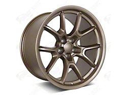 Factory Style Wheels Flow Forged Anniversary Style Matte Bronze Wheel; Front Only; 20x9.5 (06-10 RWD Charger)