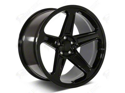 Factory Style Wheels Flow Forged Demon Style Gloss Black Wheel; Front Only; 20x9.5 (06-10 RWD Charger)