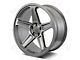 Factory Style Wheels Flow Forged Demon Style Gunmetal Wheel; Front Only; 20x9.5 (06-10 RWD Charger)