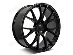 Factory Style Wheels Flow Forged Hellcat Style Gloss Black Wheel; Front Only; 20x9.5 (06-10 RWD Charger)