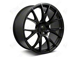 Factory Style Wheels Flow Forged Hellcat Style Satin Black Wheel; Front Only; 20x9.5 (06-10 RWD Charger)