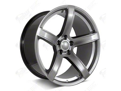 Factory Style Wheels Flow Forged HR2 Hellraiser Style Crystal Grey Wheel; Rear Only; 20x11; 22mm Offset (06-10 RWD Charger)