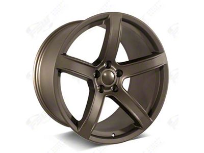 Factory Style Wheels Flow Forged HR2 Hellraiser Style Matte Bronze Wheel; Front Only; 20x9.5; 18mm Offset (06-10 RWD Charger)