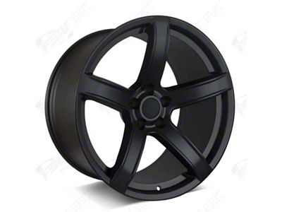 Factory Style Wheels Flow Forged HR2 Hellraiser Style Satin Black Wheel; Rear Only; 20x11; 22mm Offset (06-10 RWD Charger)