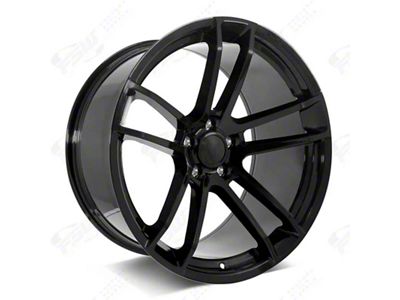 Factory Style Wheels Flow Forged HC2 Widebody Hellcat Style Gloss Black Wheel; Rear Only; 20x11 (06-10 RWD Charger)