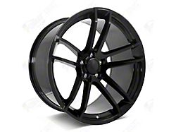 Factory Style Wheels Flow Forged HC2 Widebody Hellcat Style Gloss Black Wheel; Front Only; 20x9.5 (06-10 RWD Charger)