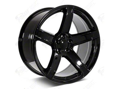 Factory Style Wheels HR2 Hellraiser Style Gloss Black Wheel; 22x9.5; 18mm Offset (11-23 RWD Charger, Excluding Widebody)