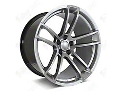 Factory Style Wheels Flow Forged HC2 Widebody Hellcat Style Crystal Grey Wheel; Front Only; 20x9.5 (08-23 RWD Challenger, Excluding Widebody)