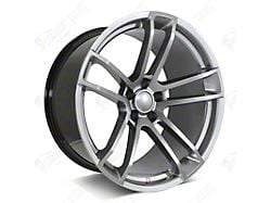 Factory Style Wheels Flow Forged HC2 Widebody Hellcat Style Crystal Grey Wheel; Front Only; 20x9.5 (11-23 RWD Charger, Excluding Widebody)