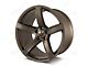 Factory Style Wheels Flow Forged HR2 Hellraiser Style Matte Bronze Wheel; Front Only; 20x9.5 (11-23 RWD Charger, Excluding Widebody)