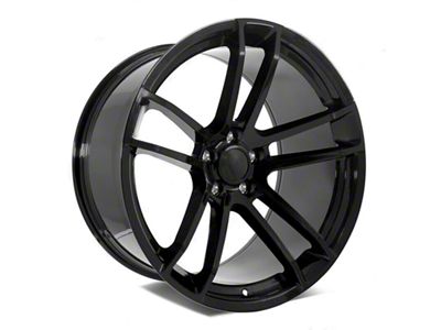 Factory Style Wheels Flow Forged Widebody 2 Style Gloss Black Wheel; Rear Only; 20x11 (06-10 RWD Charger)