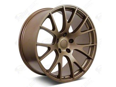 Factory Style Wheels Hellcat Style Matte Bronze Wheel; Front Only; 20x9; 20mm Offset (06-10 RWD Charger)