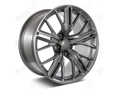 Factory Style Wheels ZL Mesh Style Gunmetal Wheel; Front Only; 20x10; 23mm Offset (10-15 Camaro)