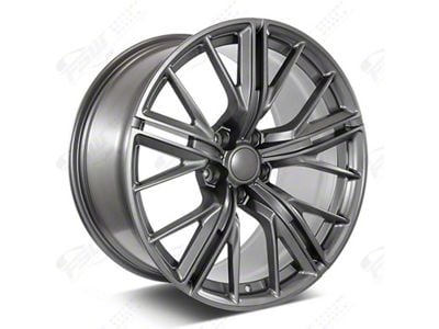 Factory Style Wheels ZL Mesh Style Gunmetal Wheel; Rear Only; 20x11; 43mm Offset (10-15 Camaro)