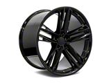 Factory Style Wheels ZL Split Style Gloss Black Wheel; Rear Only; 20x11; 43mm Offset (10-15 Camaro)