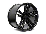 Factory Style Wheels ZL Split Style Satin Black Wheel; Rear Only; 20x11; 43mm Offset (10-15 Camaro)