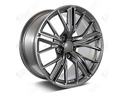 Factory Style Wheels ZL Mesh Style Gunmetal Wheel; Rear Only; 20x11; 43mm Offset (16-24 Camaro)