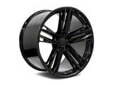 Factory Style Wheels ZL Split Style Gloss Black Wheel; Rear Only; 20x11; 43mm Offset (16-24 Camaro)