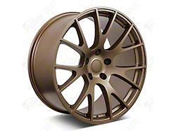 Factory Style Wheels Hellcat Style Matte Bronze Wheel; Front Only; 20x9; 20mm Offset (08-23 RWD Challenger, Excluding Widebody)