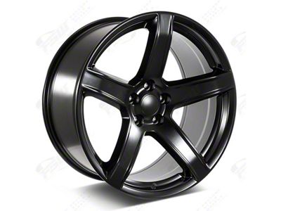 Factory Style Wheels HR2 Hellraiser Style Satin Black Wheel; Rear Only; 22x10.5; 27mm Offset (06-10 RWD Charger)