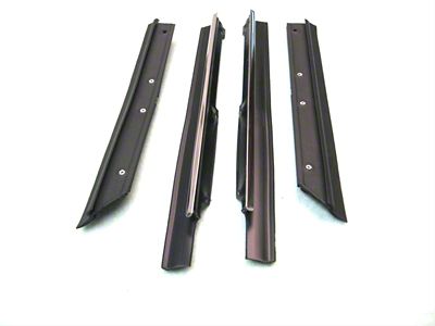 Outer Quarter Window Belt Weatherstrip Kit; Driver and Passenger Side (83-93 Mustang Coupe, Hatchback)