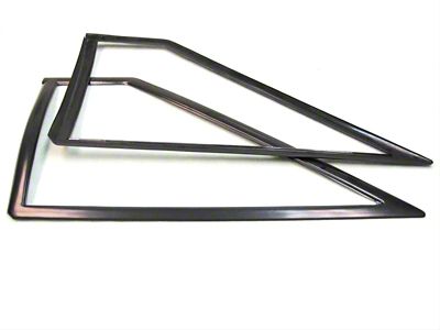 Quarter Window Molding Kit; Driver and Passenger Side (87-93 Mustang Hatchback)