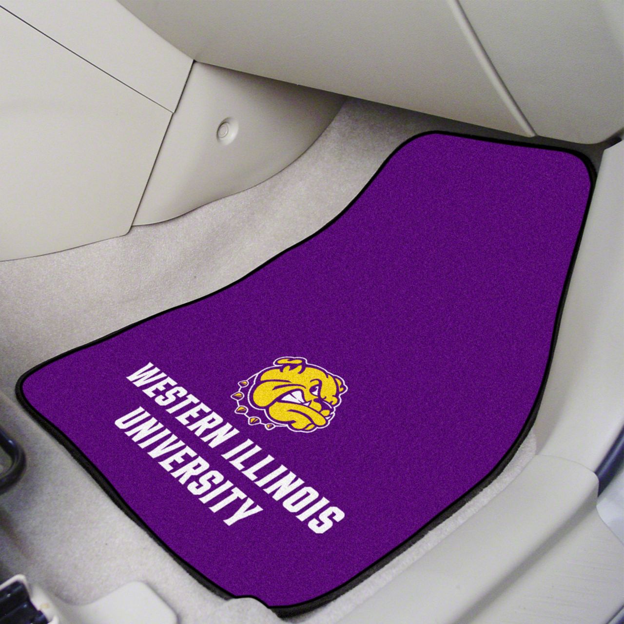 Camaro Carpet Front Floor Mats with Western Illinois University Logo ...