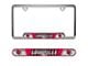 Embossed License Plate Frame with University of Louisville Logo; Red (Universal; Some Adaptation May Be Required)
