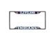 License Plate Frame with Cleveland Indians Logo; Navy (Universal; Some Adaptation May Be Required)